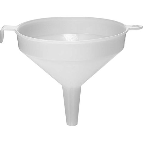 Entonnoir en plastique blanc, diamètre 10 cm (1/5)