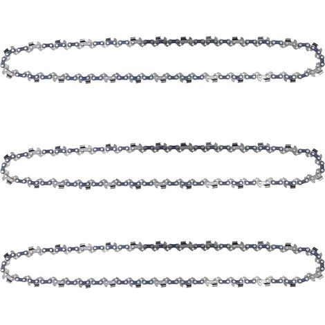 Set mit 3 Kettensägenketten, Kettensägenkette für 35 cm (14 Zoll) Führungsschiene, Kettensägenkette, 52 Treibglieder, rückschlagarme Kettensägenkette (1/5)
