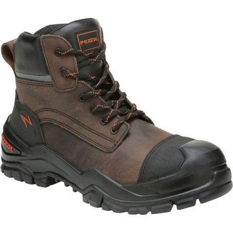 Zapatos de seguridad Pezzol Carlos S3S CI HI SC HRO FO LG SR - 45 (EU) - Marrón