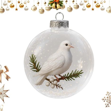 Décorations De Noël Ornements Oiseaux Suspensions Artificielles Portables Boule De Noël Oiseaux Décoratifs Pour Anniversaire Fête Salon Dortoir Appartement Chambre Noël Hiver (1/5)