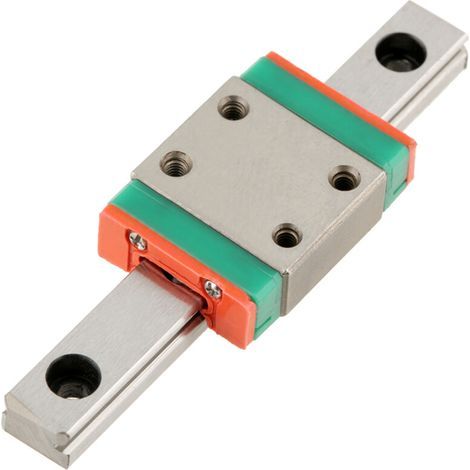 Rails linéaires miniatures LML7B – Bloc coulissant 7 mm × 55 mm, acier trempé, 1 pièce (1/5)