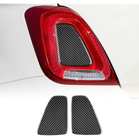 KUNGKIC Feu Arrière Abarth 595/695/595C 2017-2023 Central Cadre Décoratif Fibre de Carbone Intérieur Accessoire (Noir) (1/4)