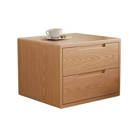 Tables de Chevet, Table D'appoint avec Rangement, pour Chambre à Coucher, Salon,(Modèle d'atterrissage,Couleur du bois brut) (1/2)