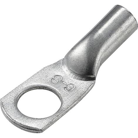 TRU COMPONENTS TC-12885884 Cosse de câble tubulaire 180 ° M8 6 mm² Ø du trou: 8 mm 1 pc(s) (1/2)