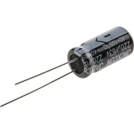 Condensateur RS PRO 220µF, 63V c.c.