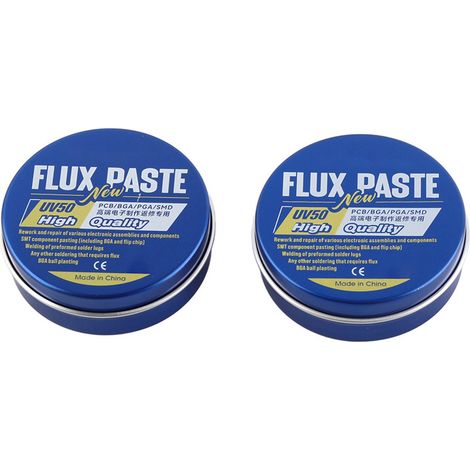 2Pcs Pâte à Flux UV50 Anti-Corrosion Crème Soudure Étain sans Soudure Accessoires de Brasage (1/5)