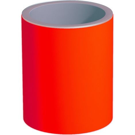 Couchtisch Relax Bright mit LED-Leuchten mit Glasplatte für den Außenbereich "Made in Italy -Rot / Mit Kabel
