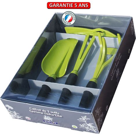 OUTILS PERRIN Coffret 3 outils de jardin gamme natur'elle - Vert kiwi