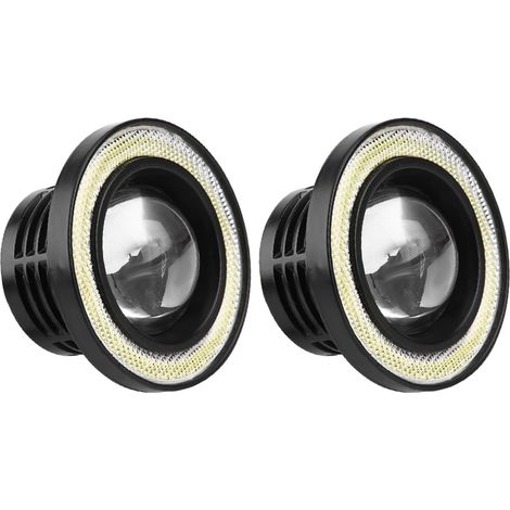 Set mit 2 10-W-LED-COB-Angel-Rings-Tagfahrlichtern/Nebelscheinwerfern, 3,5 Zoll (1/5)