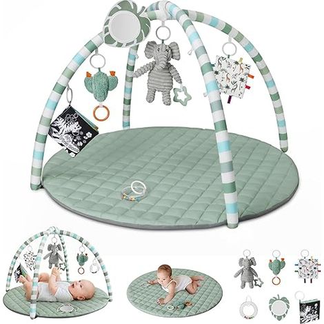 Tapis éveil bébé avec jouets détachables (1/5)