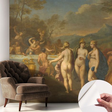 Fotomurale adesivo - parete decorativa - decorazione casa - stile moderno parete - Banchetto antico 250x250 cm (1/5)