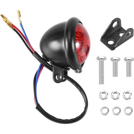 12V rotes LED-Rücklicht für Chopper Cafe Racer (1/4)