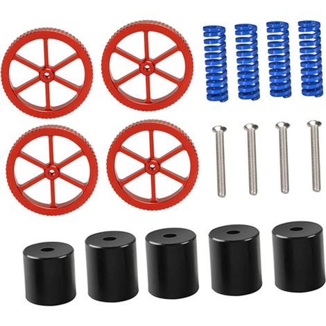 Kit de Colonnes de Nivellement Silicone pour Imprimante Vis et Ressorts Complet pour Lit Chaud et Plateforme Accessoire Imprimante Précis et Facile à Installer (1/5)