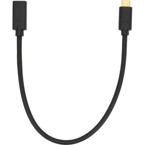 Câble USB-C Mâle à Femelle 10Gbps Charge Rapide 3.1 pour MacBook Pro Huawei (0.3m) (1/5)