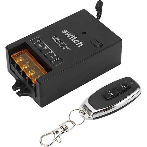 Fernbedienungsschalter, Kfz-Relais mit Messingspule, 433 MHz Funkfrequenz, 12–72 V, 30 A