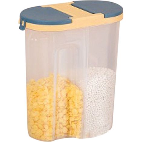 Boîte de rangement bleue pour l'organisation de la maison, dans la cuisine et sur le plan de travail, idéale pour le stockage quotidien des ingrédients.-AquaForge (1/5)