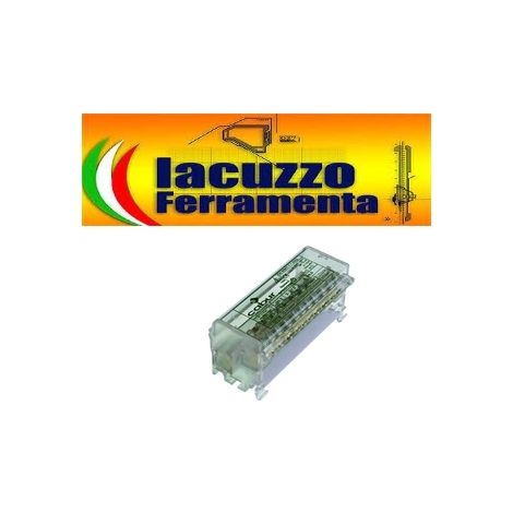 Morsettiera Quadripolare Qblok4P125A15 – 125A A 15 Fori ( Cabur Cod. Qblok4126 )