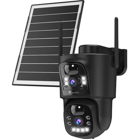 4G LTE Caméra Surveillance Exterieur sans Fil Double Objectif (1/5)