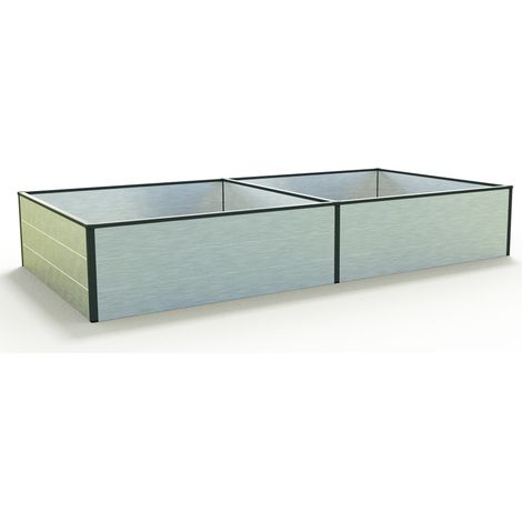 235 x 119 x 39 cm Hochbeet HALFSIZE, Aluminium eloxiert