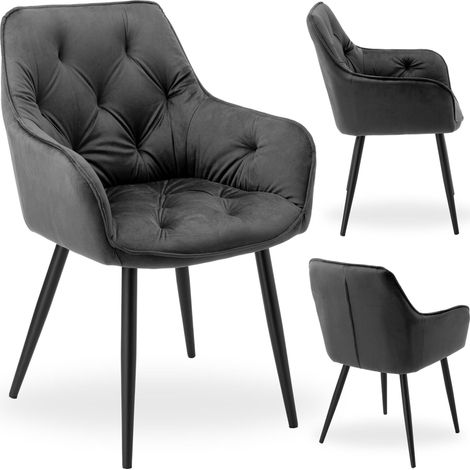 Nevada Velvet Graphite Stuhl (1/5)