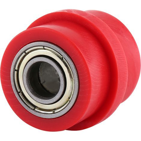 Guide de roue de tendeur de curseur de rouleau de poulie de chane d'entranement de 10mm pour la moto de vélo de rue ATV rouge (1/5)