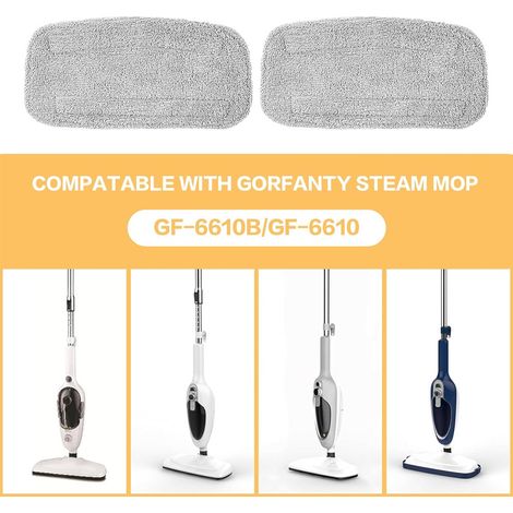 Geeignet für den GorFanty GF-6610 Dampfmopp mit Dampfschlauch, Moppkopf und 5 austauschbaren Reinigungspads. (1/4)