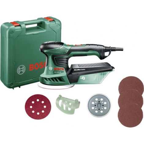 Ponceuse excentrique sans fil BOSCH - PEX 300 AE - 270W - 25 abrasifs + 1 plateau souple (1/7)