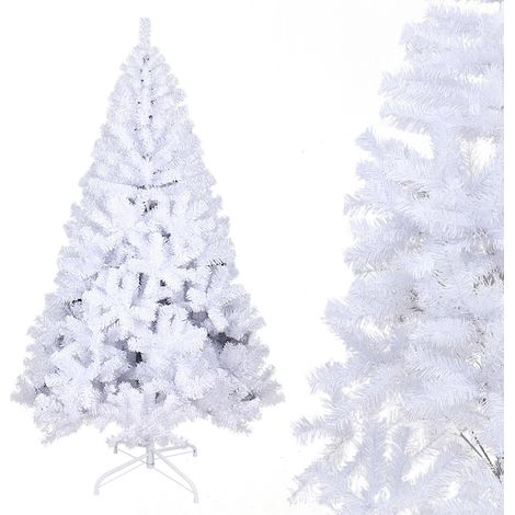 Wolketon Albero di Natale Selezione Supporto Albero di Natale floccato bianco 150cm (1/5)