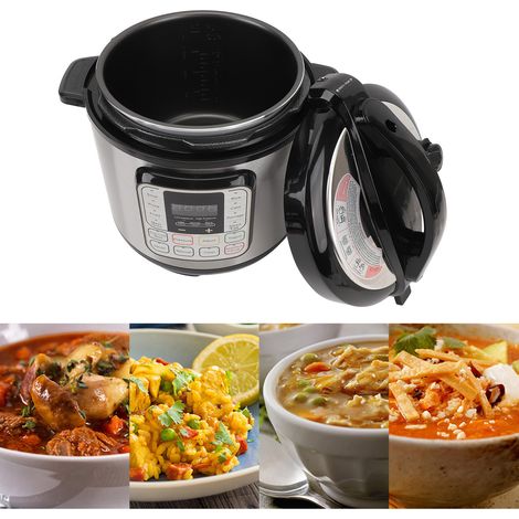 Autocuiseur Électrique 6L Multifonction Sécurité Multiple Lavable Lave-vaisselle pour Cuisson Rapide Lent Riz Yogourt Sauté et Maintien au Chaud (1/4)