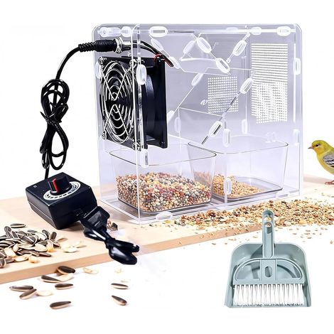 Machine de nettoyage de grains, vitesse du vent réglable Winnower avec boîtes amovibles pour une séparation efficace du millet et des grains (1/5)