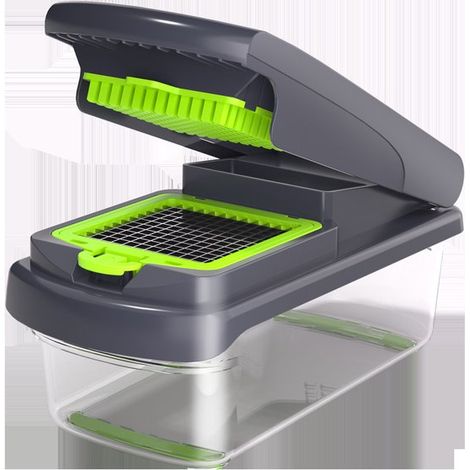 Affettatrice per verdure - 15 in 1, manuale, per cubetti, bastoncini e fette (1/5)