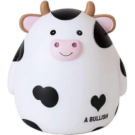 Niedliches Kuh-Sparschwein für Kinder, unzerbrechliche Spardose mit Cartoon-Motiv, Geschenk für Mädchen und Jungen, Sparschwein (1/4)