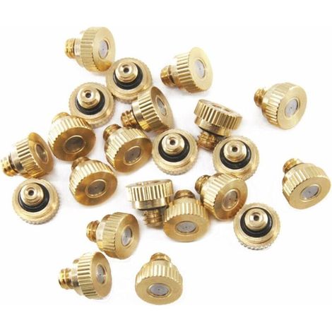 royaluxe -Buse de Pulvérisation en Laiton 20 pcs 0,3 mm Laiton Nébulisation Buses Atomisation Buse pour Système de Refroidissement Extéri (1/5)