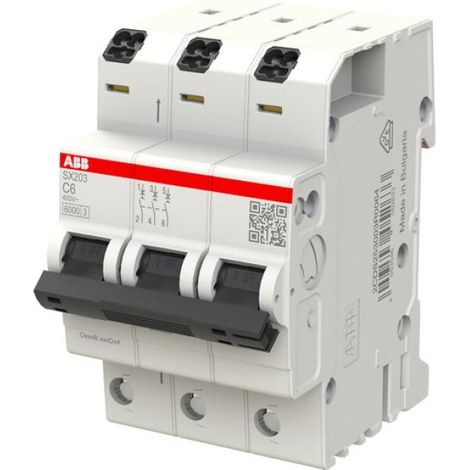 Interruttore ABB flexline ls 6ka 3polig curva C 6KA