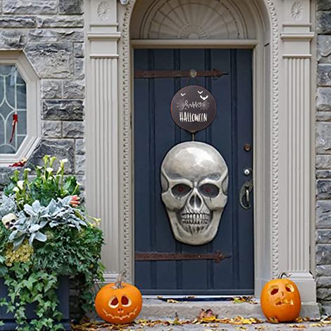 1 Couronne Bois,Halloween,Décoration Porte,Mur,Salon (1/5)