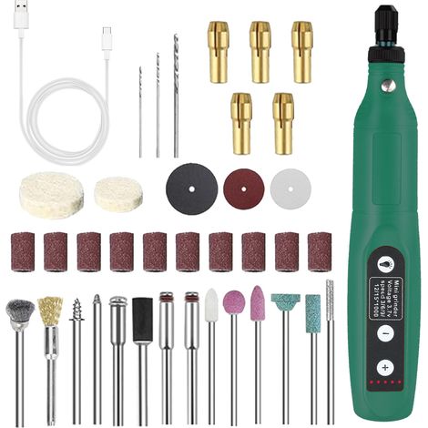 Mini meuleuse électrique à vitesse réglable, rechargeable sans fil, meuleuse électrique de poche