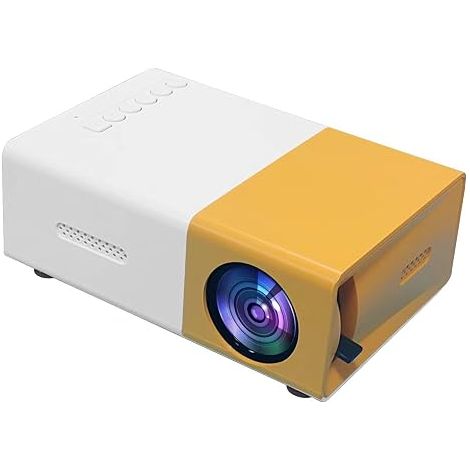 Tragbarer Mini-LED-Projektor mit 1080p-Auflösung, ideal für Familienfeiern, Meetings und Heimkinos. Er bietet Bildschirmspiegelung und lässt sich mit Ihrem Smartphone verbinden (neueste Version). (1/5)