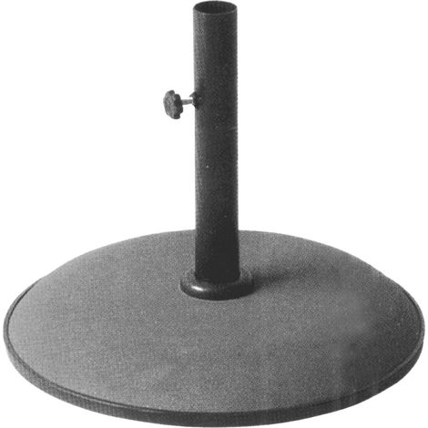 Base ombrellone in cemento colorato tonda 50 cm Kroma - 15 Kg Grey