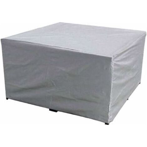 Housse de protection pour meubles de jardin - 150x150x75 CM - Tissu en polyester imperméable - Pour table et chaises de jardin - Anti-UV - Pour table de jardin rectangulaire et chaises (1/4)