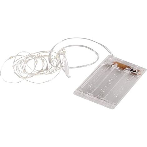Rayher - Mini catena di luci a LED con timer, multicolore, 1,15 x 0,78 x 0,23 cm