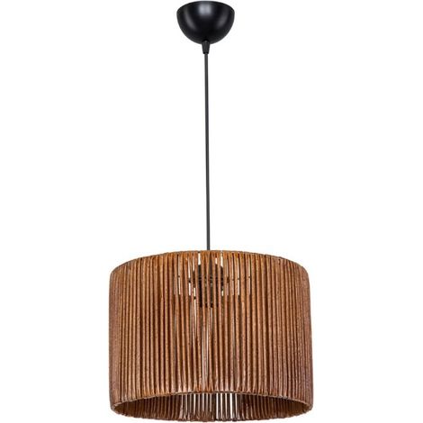 Plafonnier de style rustique en papier brun - Roya ASZ1700 (1/4)