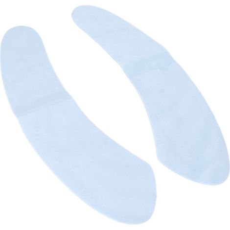 Housse de siège de toilette adhésive, douce, lavable et réutilisable, allongée, pour femmes enceintes (bleue) (1/5)