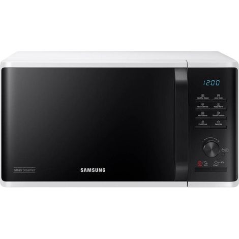 Samsung – Micro-ondes à poser 23L 800W – Commande électronique – Dimensions 27.5 x 48.9 x 37.4 cm – Couleur blanche (1/10)