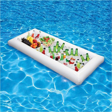 Plateau Flottant pour Piscine, Porte Bière Flottant PVC, Gonflable Plateau de Buffet, (1/5)