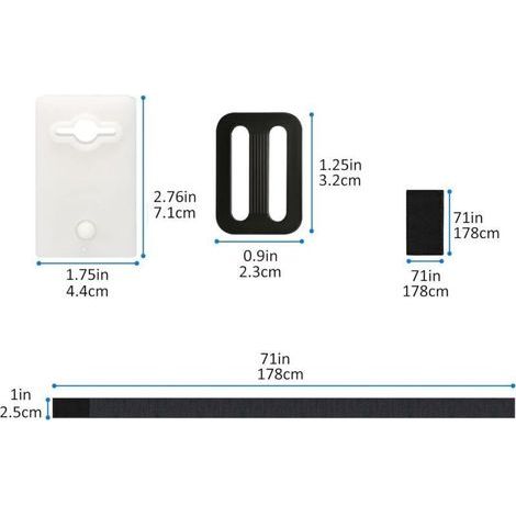 Sangles de Maintien pour Enrouleur de Couverture Solaire – Jeu de Roues et Fixations pour Bâche de Piscine (1/5)