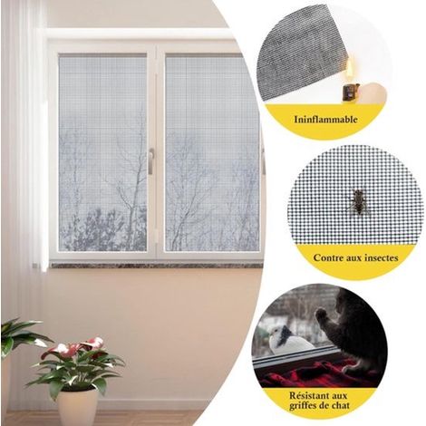 pezzo,Zanzariera per finestra 120 x 250 cm,Zanzariera universale per finestre,Zanzariera su misura,Crea la tua zanzariera,Zanzariera per insetti (1/4)