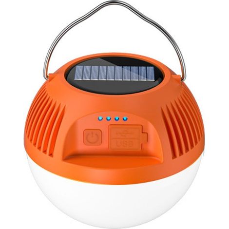 Mini lamp torch of camping, ideal for the situations emergency in case of hurricane, orange means, light white (1/5)