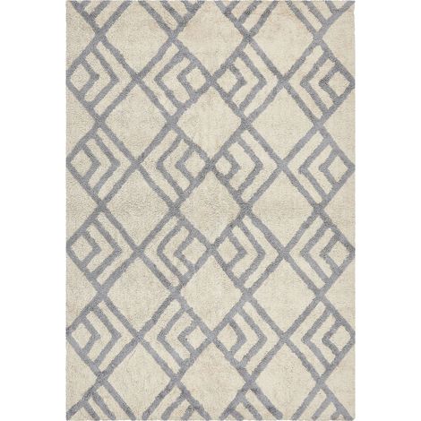 Teppich NEVSEHIR Beige 160 x 230 cm Baumwolle