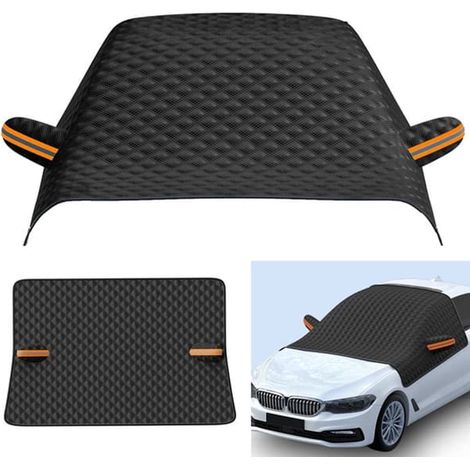 Auto-Windschutzscheibenabdeckung – magnetische Winterautoabdeckung – Winterfrostschutz – Auto-Schneeabdeckung mit Rückspiegelabdeckung, Windschutzscheibenschutz und Reflektorstreifen (1/5)