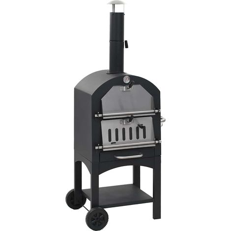 Garten-Holzkohle-Pizzaofen mit Schamottstein